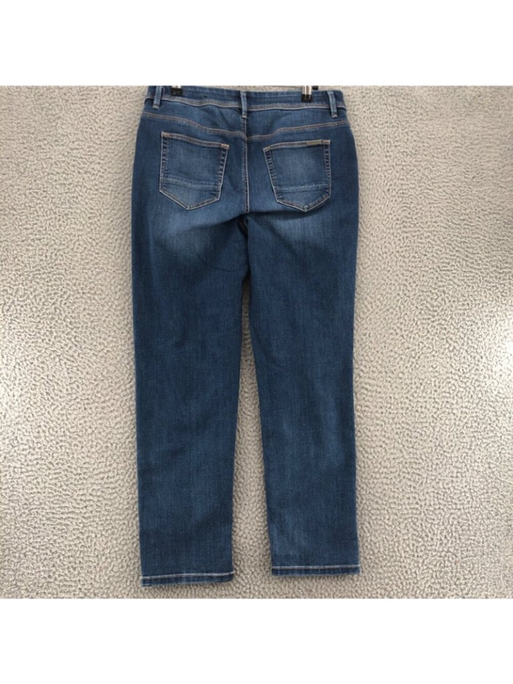 Chicos Jeans Womens 0 US 4 Blue Denim So Slimming Girlfriend Crop Stretch Pocket - Picture 3 of 12